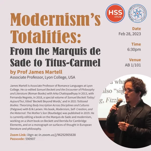 Modernism’s Totalities: From the Marquis de Sade to Titus-Carmel
