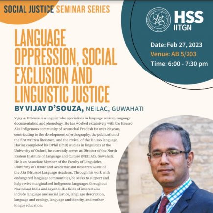 Language Oppression, Social Exclusion and Linguistic Justice – By Dr. Vijay D’Souza – 27 Feb ’23