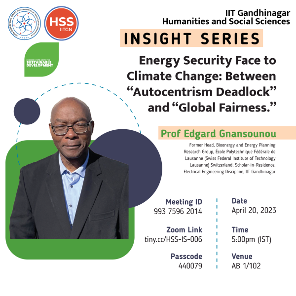 Energy Security Face to Climate Change: Between “Autocentrism Deadlock” and “Global Fairness” – By Prof. Edgard Gnansounou – 20 April 2023