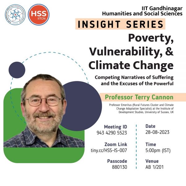 Talk on Poverty, Vulnerability, & Climate Change: Competing Narratives of Suffering and the Excuses of the Powerful